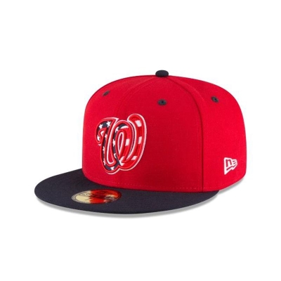 Washington Nationals Gorra | New Era MLB Authentic Collection Alt 3 59fifty Fitted Cap Mexico - Rojos